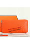 Hermes Zipper Wallet Original Saffiano Leather A309 Orange  Replica