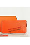 Hermes Zipper Wallet Original Saffiano Leather A309 Orange  Replica