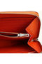 Hermes Zipper Wallet Original Saffiano Leather A309 Orange  Replica