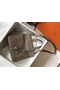 Hermes Halzan 31cm Bag In Grey Clemence Leather Replica