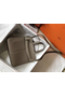 Hermes Halzan 31cm Bag In Grey Clemence Leather Replica