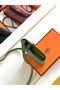 Hermes Kelly Classique To Go Wallet In Vert Criquet Epsom Calfskin Replica