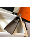 Hermes Kelly Pochette Bag In Taupe Grey Epsom Leather Replica