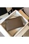 Hermes Kelly Pochette Bag In Taupe Grey Epsom Leather Replica