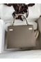 Hermes Kelly Sellier 25 Bicolor Bag in Taupe and Craie Epsom Calfskin Replica