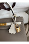Hermes Kelly Sellier 25 Bicolor Bag in Taupe and Craie Epsom Calfskin Replica