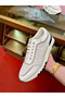 Hermes Men's C-Addict Sneakers In White Perforated Calfskin Replica