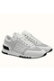 Hermes Men's C-Addict Sneakers In White Perforated Calfskin Replica