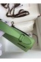 Hermes Original Epsom Leather KEL2278 green&Silver-Tone Metal Replica