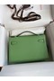 Hermes Original Epsom Leather KEL2278 green&Silver-Tone Metal Replica
