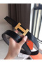 Hermes Quizz 32mm Reversible Belt In Cafe Clemence Leather Replica