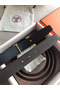 Hermes Quizz 32mm Reversible Belt In Cafe Clemence Leather Replica