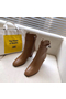 Hermes Brown Joueuse Ankle Boots Replica