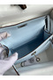 Hermes Kelly Mini II Sellier Handmade Bag In Blue Brume Epsom Calfskin Replica