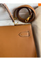 Hermes Kelly Sellier 32 Handmade Bag In Gold Epsom Calfskin Replica