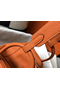 Hermes Lindy 26cm Bag In Orange Clemence Leather PHW Replica