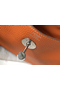 Hermes Lindy 26cm Bag In Orange Clemence Leather PHW Replica