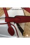 Hermes Lindy 30CM Original Leather Shoulder Bag LD30 White&Red Replica
