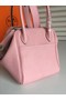 Hermes Lindy Original Togo Leather Bag 5086 Pink Replica