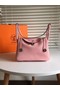 Hermes Lindy Original Togo Leather Bag 5086 Pink Replica