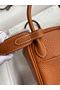 Hermes mini Lindy Original Togo Leather Bag OLD19 brown Replica