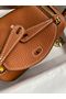 Hermes mini Lindy Original Togo Leather Bag OLD19 brown Replica