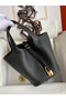 Hermes Picotin Lock 18 Handmade Bag in Black Clemence Leather Replica