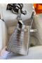 Hermes Birkin 25 Retourne Bag In Himalaya Niloticus Crocodile Skin Replica
