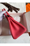 Hermes Birkin 25 Retourne Handmade Bag In Rose Lipstick Clemence Leather Replica