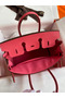 Hermes Birkin 25 Retourne Handmade Bag In Rose Lipstick Clemence Leather Replica