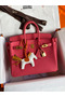 Hermes Birkin 25 Retourne Handmade Bag In Rose Lipstick Clemence Leather Replica