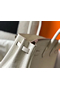 Hermes Birkin 25cm Bag In White Embossed Crocodile Leather Replica