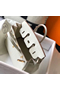 Hermes Birkin 25cm Bag In White Embossed Crocodile Leather Replica