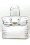 Hermes Birkin 25CM Tote Bag Croco Leather H25TCO OffWhite Replica