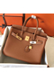 Hermes Birkin 30 Handmade Bag In Gold Clemence Leather Replica