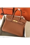 Hermes Birkin 30 Handmade Bag In Gold Clemence Leather Replica