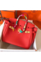 Hermes Birkin 30 Handmade Bag In Rose Extreme Clemence Leather Replica