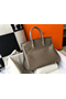 Hermes Birkin 30cm Bag In Taupe Embossed Crocodile Leather Replica