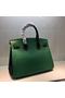 HERMES Birkin 35cm Bag Calfskin Leather 17823 Green Replica