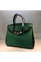 HERMES Birkin 35cm Bag Calfskin Leather 17823 Green Replica