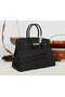 Hermes Birkin 35CM Tote Bag Black Clemence Leather H35 Gold Replica