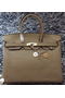 Hermes Birkin 35CM Tote Bag Litchi Leather HB35GL Grey Replica