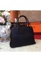 Hermes Bolide Original Leather Tote Bag B1007 Black Replica