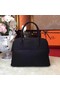 Hermes Bolide Original Leather Tote Bag B1007 Black Replica