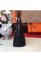 Hermes Bolide Original Leather Tote Bag B1007 Black Replica