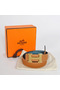 Hermes Bovine Jugular Veins In Blue Belt HR1010A Gold Replica