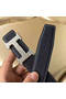 Hermes H Belt Buckle & Noir Clemence 32 MM Strap Replica