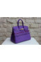 Hermes Kelly 35cm Handle Bag Purple Ostrich Leather Gold Replica