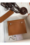 Hermes Kelly Danse II Bag In Gold Evercolor Calfskin Replica