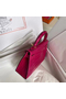 Hermes Kelly Mini II Handmade Bag In Rose Red Alligator Crocodile Replica
